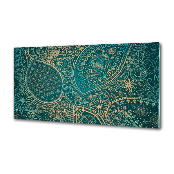 Rivestimento parete cucina con motivo ornamentale