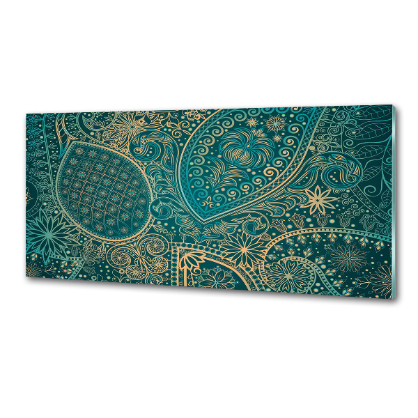 Rivestimento parete cucina con motivo ornamentale