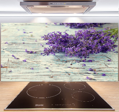 Pannello retrocucina con motivo lavanda
