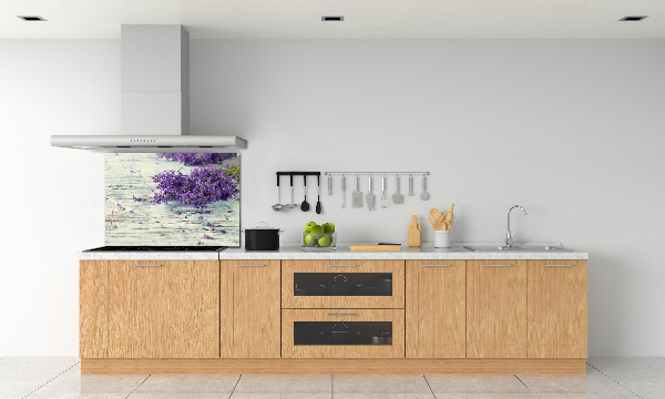 Pannello retrocucina con motivo lavanda