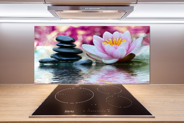 Rivestimento parete cucina con motivo Ninfea