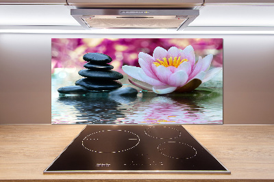 Rivestimento parete cucina con motivo Ninfea