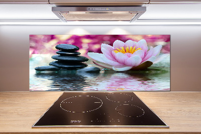 Rivestimento parete cucina con motivo Ninfea