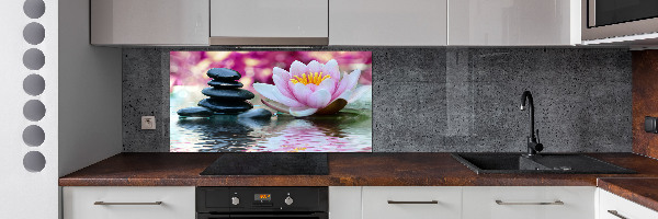 Rivestimento parete cucina con motivo Ninfea