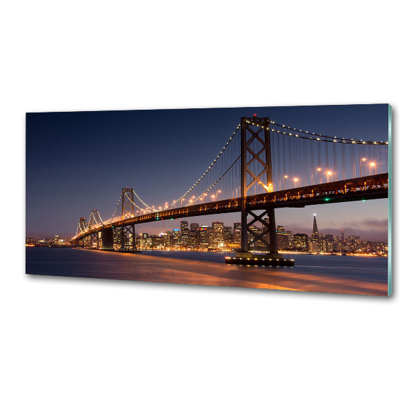 Pannello retrocucina con stampa del ponte di San Francisco