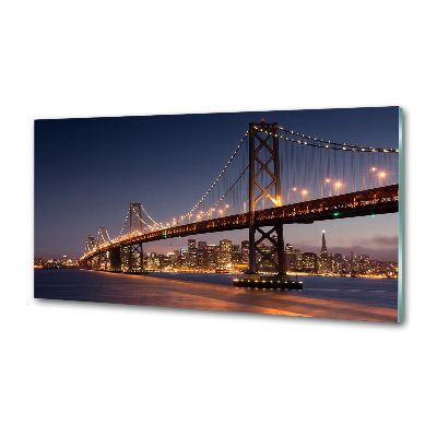 Pannello retrocucina con stampa del ponte di San Francisco