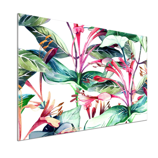 Pannello paraschizzi cucina con motivo caprifoglio