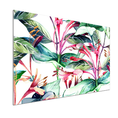 Pannello paraschizzi cucina con motivo caprifoglio