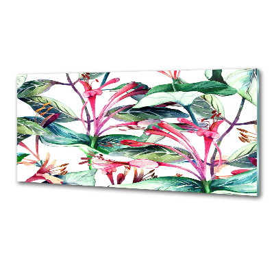 Pannello paraschizzi cucina con motivo caprifoglio