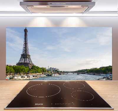 Rivestimento parete cucina con stampa della Torre Eiffel di Parigi