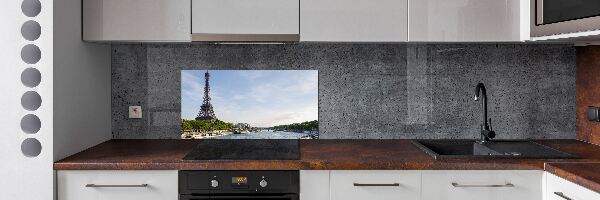Rivestimento parete cucina con stampa della Torre Eiffel di Parigi