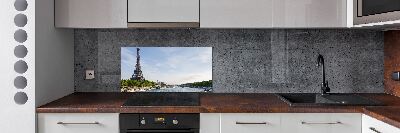 Rivestimento parete cucina con stampa della Torre Eiffel di Parigi