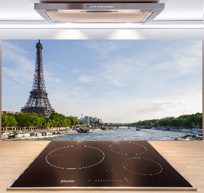 Rivestimento parete cucina con stampa della Torre Eiffel di Parigi