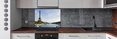 Rivestimento parete cucina con stampa della Torre Eiffel di Parigi