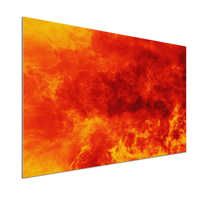 Pannello paraschizzi cucina con motivo a fiamme