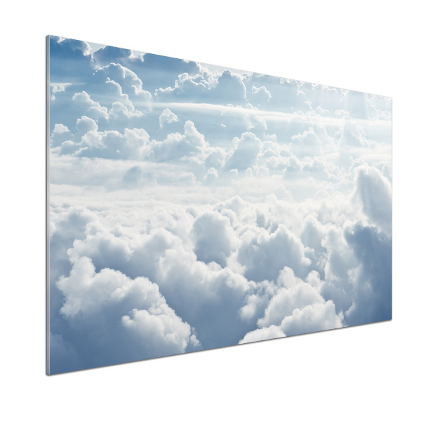 Pannello retrocucina con stampa delle nuvole viste dall'alto