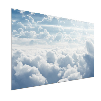 Pannello retrocucina con stampa delle nuvole viste dall'alto