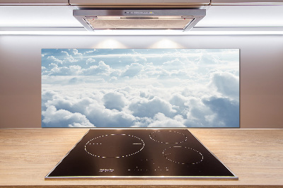 Pannello retrocucina con stampa delle nuvole viste dall'alto
