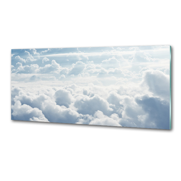 Pannello retrocucina con stampa delle nuvole viste dall'alto