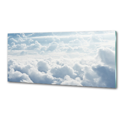 Pannello retrocucina con stampa delle nuvole viste dall'alto