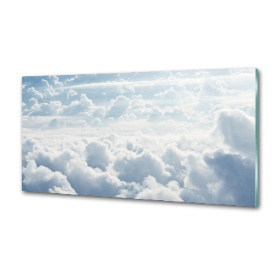 Pannello retrocucina con stampa delle nuvole viste dall'alto