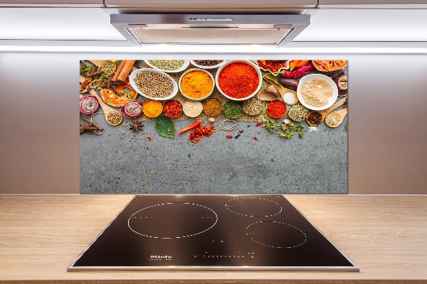 Rivestimento parete cucina con motivo 'Miscela di spezie'