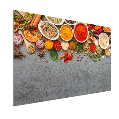 Rivestimento parete cucina con motivo 'Miscela di spezie'