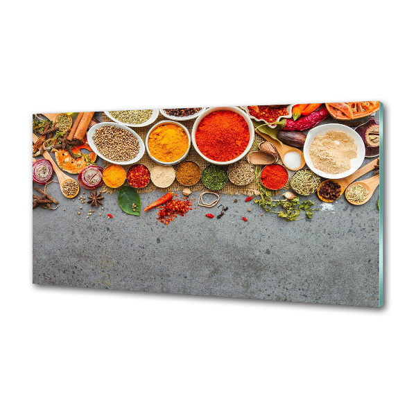 Rivestimento parete cucina con motivo 'Miscela di spezie'
