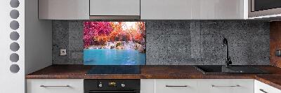 Rivestimento parete cucina con motivo 