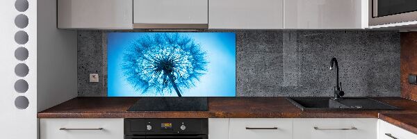 Pannello paraschizzi cucina con motivo a dente di leone