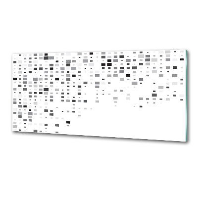 Rivestimento parete cucina con motivo di quadrati astratti