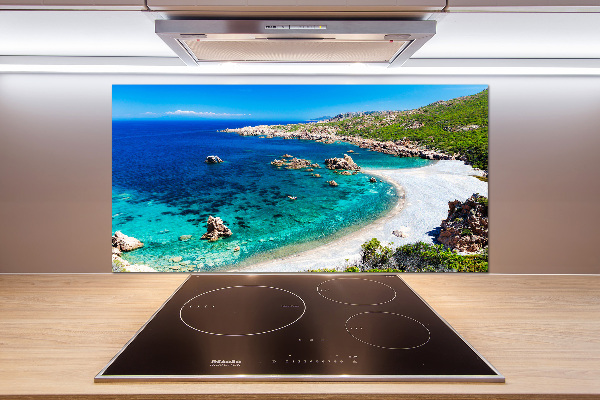 Rivestimento parete cucina con motivo Baia di mare