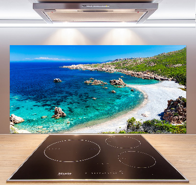 Rivestimento parete cucina con motivo Baia di mare
