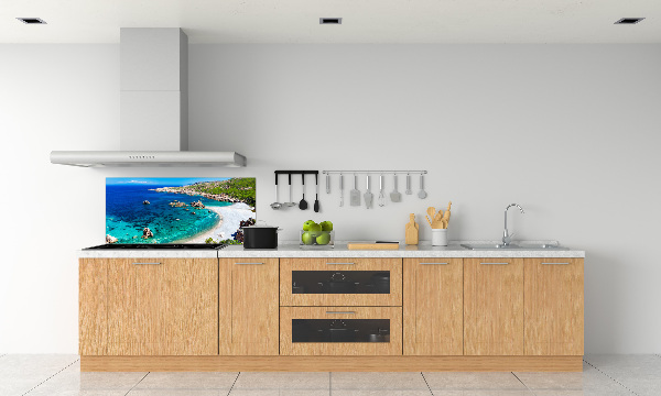 Rivestimento parete cucina con motivo Baia di mare