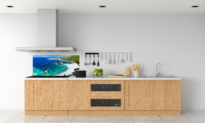 Rivestimento parete cucina con motivo Baia di mare