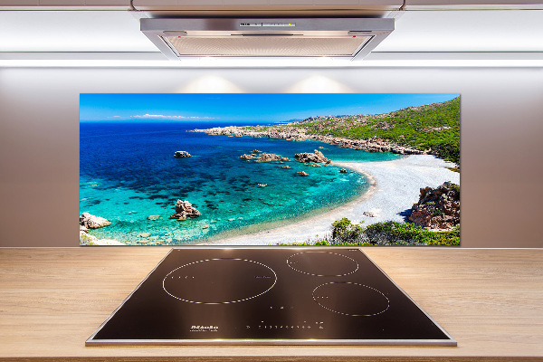 Rivestimento parete cucina con motivo Baia di mare