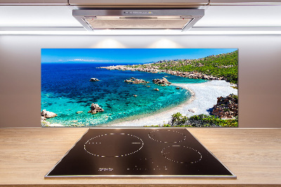 Rivestimento parete cucina con motivo Baia di mare