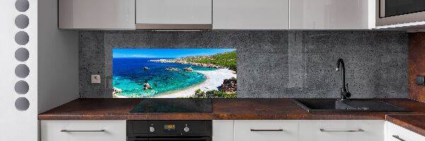 Rivestimento parete cucina con motivo Baia di mare