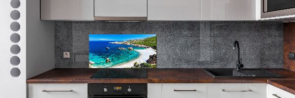 Rivestimento parete cucina con motivo Baia di mare