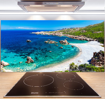 Rivestimento parete cucina con motivo Baia di mare