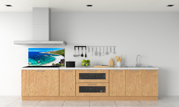 Rivestimento parete cucina con motivo Baia di mare