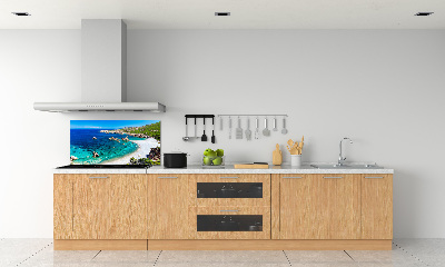 Rivestimento parete cucina con motivo Baia di mare