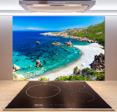 Rivestimento parete cucina con motivo Baia di mare