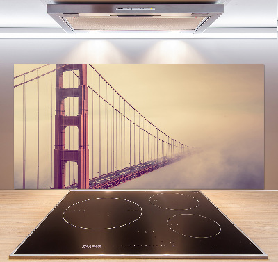 Rivestimento parete cucina con motivo Ponte di San Francisco