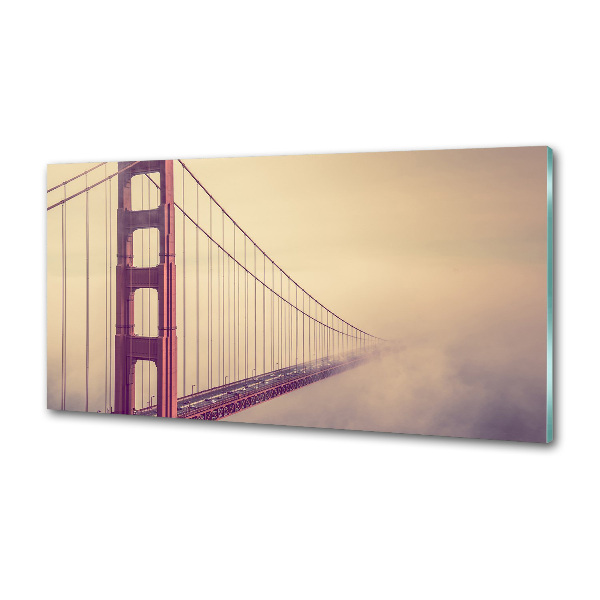 Rivestimento parete cucina con motivo Ponte di San Francisco