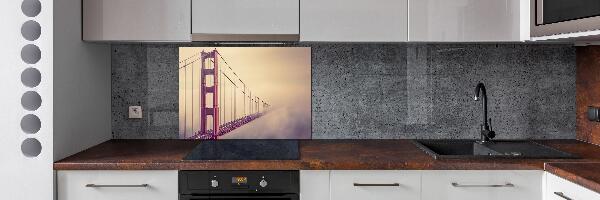 Rivestimento parete cucina con motivo Ponte di San Francisco