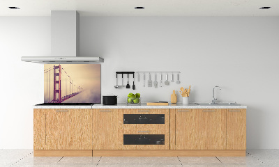 Rivestimento parete cucina con motivo Ponte di San Francisco