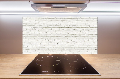 Pannello paraschizzi cucina con motivo muro di mattoni