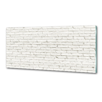 Pannello paraschizzi cucina con motivo muro di mattoni