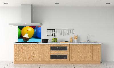 Pannello paraschizzi cucina con motivo cupcake di compleanno